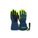 Reusch Unisex Baby Maxi R-Tex XT Waterproof membrane warm ski gloves everyday gloves snow sledding baby gloves winter gloves 4955 Dress Blue/Safety Yellow V