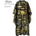 Professional Salon Cape with Snap Closure | Waterproof Hairdressing Cape | Yellow Stripe Barber Cutting Cape - International Shipping Available - Buy Online on GoSupps.com