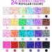 Gionlion 8000 Pcs Bracelet Making Clay Beads Kit - 24 Colors Letter Beads, Spacer Beads, Charms - Jewelry Making Supplies for Teens & Adults - Buy Online on GoSupps.com