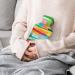Color Hot Water Bottle with Plush Cover - Bed Warmer for Adults & Children - 26.5x15.3cm - International Shipping Available - Buy Online on GoSupps.com