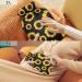 Hot Water Bottles with Black Sunflowers Cover - 2L Heating Bag for Pain Relief & Headaches | International Shipping - Buy Online on GoSupps.com