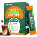 Mushroom Coffee with Collagen Vitamins & Minerals 6 Adaptogenic Mushrooms - Lion s Mane Reishi Chaga & More Organic Instant Coffee for Energy Focus Skin Immune & Gut Support 30 Servings Medium Roast 10.79 Ounce (Pa