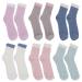 Healily moisturizing socks 6 pairs of moisturizing socks anti-crack therapy socks for dry cracked feet treatment for women and girls
