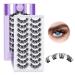 False Eyelashes P07 B & Q 10 Pairs Fake Lashes eyelashes Extensions Cat Eye Fluffy Cluster Lashes False eyelashes Egg linings WiSpy Diy Lash Extension Natural (fake lashes-p07 10 pairs) P07-10 Pairs