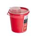 AdirMed 1.5 Quart Sharps Disposal Container - Biohazard Syringe Disposal for Home, Clinic, Office, Barber - Flip-Open Lid - Buy Online on GoSupps.com