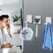 Bolatus 5-Piece Self-Adhesive Razor Shower Hook Set | Stainless Steel Towel Hooks Without Drilling | Durable Wall Hooks for Bathroom - Buy Online on GoSupps.com