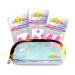 Reusable Sunblock Patches 100% Silicone Sunscreen Patches for UV Protection with UPF 50 Includes Under Eye Patches Nose Patches Stars and Zipper Pouch 3 Pack Pink