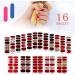 MWOOT 16 Sheet French Art Nail Stickers | DIY Self-Adhesive Nail Art Decals & Nail Files for Manicure Decoration - Buy Online on GoSupps.com