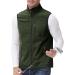 Shop Ajezmax Men's Fleece Winter Vest | Waterproof Sleeveless Jacket for Climbing & Angling | XXL Military Green - Buy Online on GoSupps.com