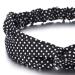 Shop Coolsteelandbeyond Vintage Polka Dot Hair Wrap - Elegant White & Black Turban Headband for All Occasions - Buy Online on GoSupps.com