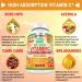 Natural Vitamin C Capsules - Rose Hips Acerola Cherry Camu Camu - 500mg - Immune Support & Collagen Booster - 120ct - Buy Online on GoSupps.com