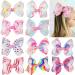 Midodo 10 pieces girls hair clip hair loops large hair clips 6 inch rips tape hair clips loop hair accessory for girls children 10 pieces - a