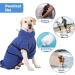 Happy Hachi Microfiber Dog Bathrobe Towel - Super Absorbent Fast Drying Washable Beach Towel for Small Medium & Large Dogs & Cats - XL Blue - Buy Online on GoSupps.com