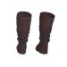 STEVEN Girl Cotton Calf Leg Warmers Rollable Warm and Comfortable Calves Undersuits for Kids Ribbed Fancy Stylish Perfect for Young Dancers DARK BROWN
