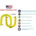 Yellow Finish Cadet Pitching Horseshoes - NHPA Sanctioned for Tournament Play - Drop Forged Steel - Lightweight - 2 Shoes - Buy Online on GoSupps.com