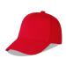 LANGZHEN 100% Cotton Outdoor Children's Kids Plain Baseball Cap Hat Adjustable Sun Hat for Girls Boys 2-4 Years Red