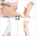 Lizzy White Cotton Gloves Large for Overnight Moisturising Dry Hand Women and Men Bedtime Sleep Gloves Jewellery & Daily Work Fancy Dress Party Washable Hand Moisturising Gloves - Buy Online on GoSupps.com