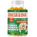 Focus Supplement for Teens & Kids Brain Focus Gummies for Concentration Memory Clarity & Attention | Omega DHA Plant-Based 60 Gummies | Teen Brain Vitamins & Kids Focus Vitamins Fish-Oil-Free