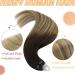 Youngsee Real Hair Microring Extensions - 60cm Balayage Brown Blonde - Premium Quality Micro Rings Hair - Cold Fusion 50g #2/6/24 - Buy Online on GoSupps.com