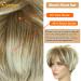 Queentas Blonde Women s Short Wig - Pixie Cut Synthetic Hair with Ponytail | Brown & Blonde Mixture - Buy Online on GoSupps.com