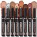 6Pcs Eyeshadow Stick Set Matte and Shimmery Cream Eye Shadow Pencil Highlighter Contouring Pen Waterproof Long Lasting Eyeshadow Pen - Buy Online on GoSupps.com