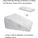 Adjustable Cooling Gel Memory Foam Bed Wedge Pillow - Support for Legs and Back - Acid Reflux, Snoring, Heartburn Relief - Machine Washable - Buy Online on GoSupps.com