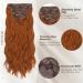BARSDAR 5-Piece Clip Hair Extensions - Long Wavy Copper Auburn 50cm - Thick Synthetic Hair for Women & Girls - Ideal for Daily & Party Looks - Buy Online on GoSupps.com