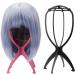 XCZYN Portable Wig Stand Holder for Women - Collapsible & Durable Travel Wig Display Stand Tool (Pink) - Buy Online on GoSupps.com