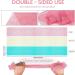 3 Pieces African Net Sponge - Exfoliating Long Bath Scrubber & Body Smoother (Pink Green Off-White) - Ideal for Clean Glowing Skin - Buy Online on GoSupps.com