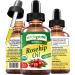 MYVIDAPURE Organic ROSEHIP OIL Certified Organic WILD GROWTH RAW Pure VIRGIN UNREFINED for Face, Body, Hair and Lip Care (1 Fl Oz) 1 Fl Oz (Pack of 1)