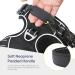 Heele No-Pull Dog Harness for Small Dogs | Soft Breathable Adjustable Reflective | XS Black - Anti-Pull with Padded Handle - Buy Online on GoSupps.com