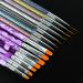 14 Pieces Nail Art Brushes Set for Beautiful Nail Designs and Nail Painting - Multi-colored Nylon Brushes for Poly Extension Gel and Tips Builder - Buy Online on GoSupps.com
