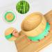 Suction Bowl Set for Babies & Toddlers | Bamboo Wood Feeding Bowl with Lid & Spoon | Stay Put Tableware for Easy Cleaning | Ideal for Weaning Journey - Buy Online on GoSupps.com