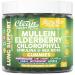 Clean Nutra Mullein Gummies for Lung Health Support with Elderberry Chlorophyll Spirulina Tart Cherry Sea Moss Vitamin C Lutein Marshmallow Root Licorice Root Superfood Greens Mucus Relief 60 Gummies