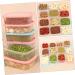DEARMAMY 1 Set 6 Pcs Fresh Storage Lunch Box Vegetable Container Vegetable Storage Organizer Simple Fruit Box - Buy Online on GoSupps.com