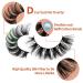 Yawamica 3D Volume Russian Strip Lashes - Soft Wispy Curly Cat Eye Faux Mink Look, 5 Pairs - Buy Online on GoSupps.com