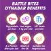 Battle Bites Dynabar Chocolate Fondant High Protein Bars 12x60g - Vegetarian Friendly, Low Sugar, Non-GMO - 18g Protein, 242 Calories - Made in UK - 12 Count Pack - Buy Online on GoSupps.com