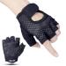 Training gloves Fitness breathable gloves sports short finger gloves black women and men non -slip gloves for weight lifting cycling rudder climbing bodybuilding calisthenics (s)