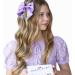 VIADALINNO Hair Clip Bow in a Box Pearls Roses for Women and Girls Silky Cute Coquette Teen Babygirl Little Barrette Hairbows Belle Cinderella Child Giftable Accessories Outfit (1 Purple) Purple 1 - Buy Online on GoSupps.com