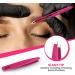 KICHLY Pink Eyebrow Tweezers Set - 4 Professional Tweezers & Travel-Friendly Leather Case for Perfect Plucking - Buy Online on GoSupps.com