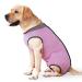 Heywean Hundebody after op castration wound protection suits for dogs professional pet recovery Suit Hund Medical Shirt Body Suit After the Operation Dog pet surgical suit for dogs L (pack with 1) pink