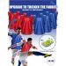 Jiuguva 24 Pack Sports Pinnies in Blue and Red | Soccer Basketball Practice Vest for Kids, Youth & Adults - Buy Online on GoSupps.com