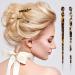 6 Pieces Tortoise Print Acetate Hair Sticks Set - Retro Hair Accessories for Styling Long Hair - Women/Girls (Simple Pattern) - Buy Online on GoSupps.com