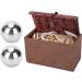 2-Piece 50mm Solid 304 Stainless Steel Hand Balls for Rehabilitation & Fitness - Massager for Effective Exercise - Buy Online on GoSupps.com