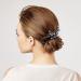 PAGOW Black Teardrop Hair Comb - Vintage Rhinestone Crystal Headpiece for Women and Girls - Buy Online on GoSupps.com