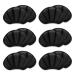 Sibba 6 Pairs Heel Cushion Inserts Self-Adhesive Heel Grips Shoe Pads Comfort Thick Back Insoles No-Slip Anti-Blister Foot Care Protectors for Women Men (Black)