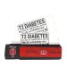 Diabetes bracelets type 2 Diabetic bracelet type 2 Diabetic kit bag essential Diabetes ID Bracelets Diabetic wristbands type 2 for FAST Awareness Medical ID for Men Women Child Adult Teen Red