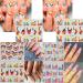 36 French Tip Nail Stickers | Self-Adhesive 3D Nail Art Supplies for Women | Abstract Design Nail Decals and Stamp - Buy Online on GoSupps.com