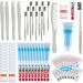 48 Sets Basic Toiletry Kits Homeless Care Package Supplies Personal Hygiene Kits Bulk Include Disposable Toothbrush Toothpaste 30 Ml Shampoo Comb Bath Soap for Women Men Travel Charity Hotel