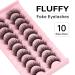 Suhome F02 Cat Eye False Eyelashes - 10 Pairs Lightweight Fluffy Wispy Faux Mink Lashes for Natural Look (12-15mm) - Buy Online on GoSupps.com